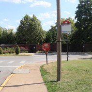 MetroBus stop #3180: Fine Arts @ St. Louis Zoo southbound MetroBus stop #3180 Fine Arts at St. Louis Zoo southbound
