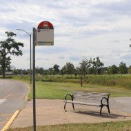 MetroBus stop #3178: Lagoon @ Grand Basin westbound MetroBus stop #3178 Lagoon at Grand Basin westbound
