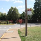MetroBus stop #3180: Fine Arts @ St. Louis Zoo southbound MetroBus stop #3180 Fine Arts at St. Louis Zoo southbound