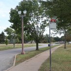 MetroBus stop #9529: Grand @ History Museum southbound MetroBus stop #9529 Grand at History Museum southbound