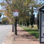 MetroBus stop #5369: Clayton @ Hampton, westbound MetroBus stop 5369: Clayton at Hampton, westbound
