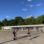 Roller skaters at Steinberg