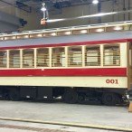 The Loop Trolley in a garage